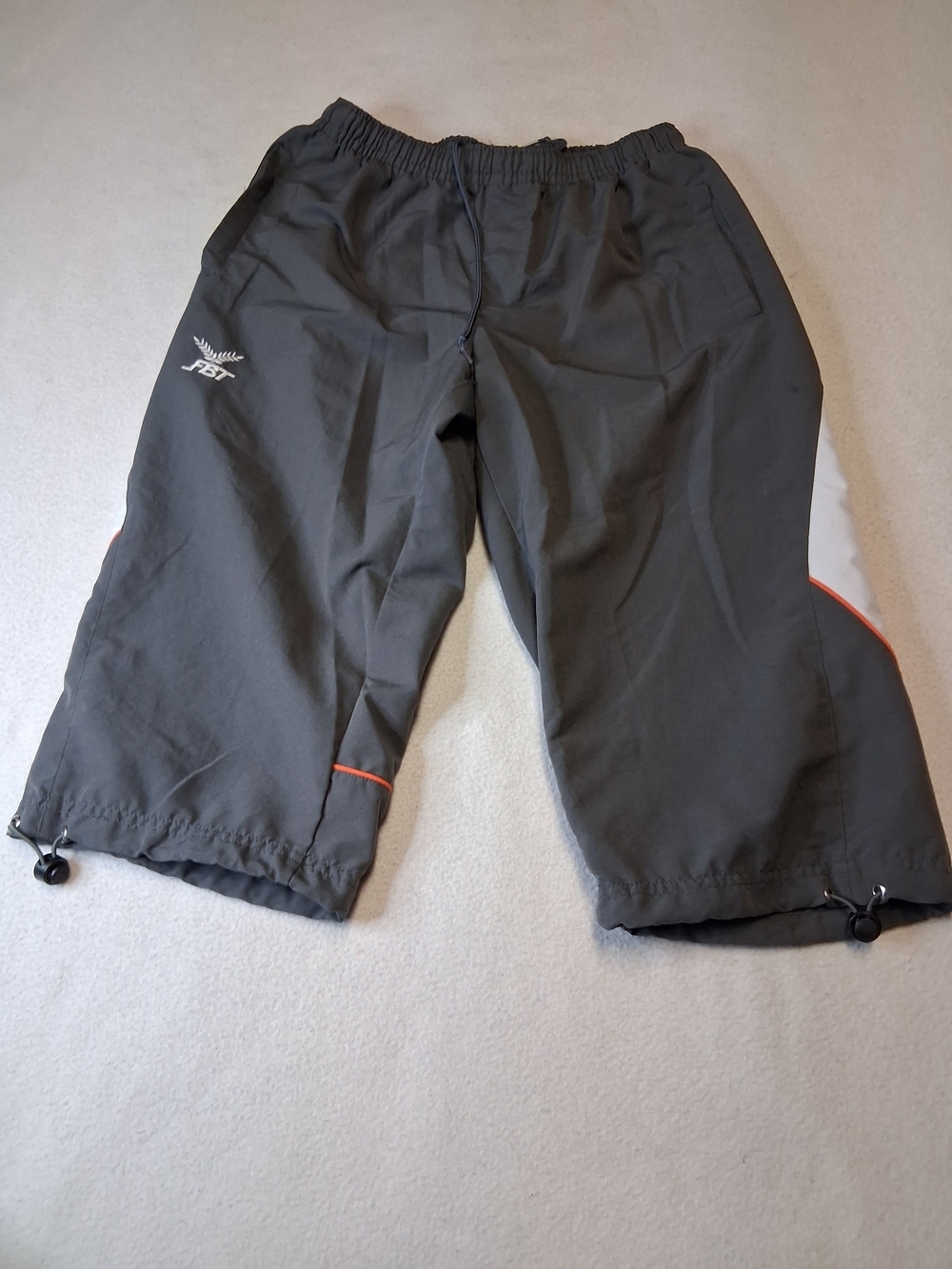 4/20$ FBT Black Athletic Shorts with Drawstring Waist